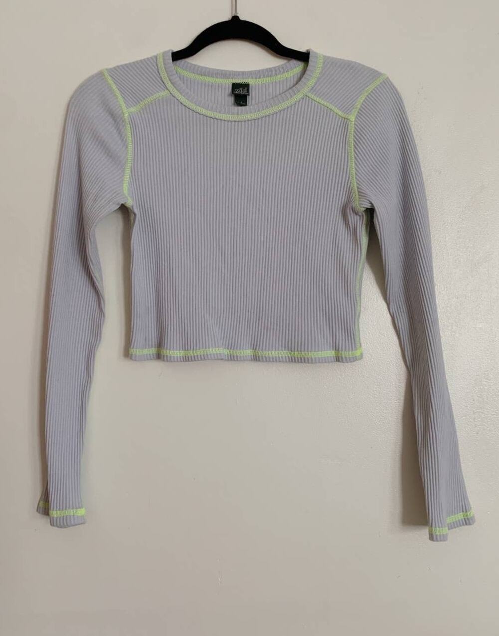 Light Blue Wild Fable Ribbed Long Sleeve Shirt S